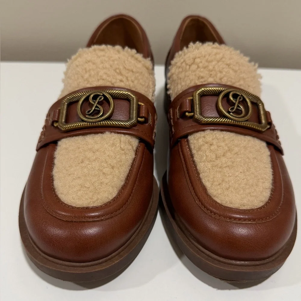 Sam And Libby Brooklyn Tailored Loafers With Metal Buckle Women's US 7.5 - Picture 6 of 12
